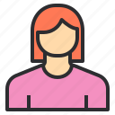 avatar, female, profile, user
