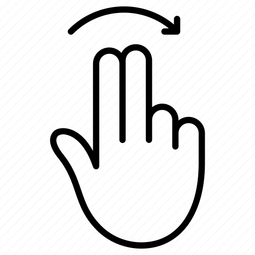 Finger, gesture, right, swipe, touch, two, user icon - Download on Iconfinder