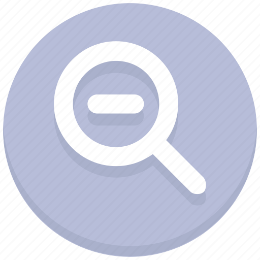 Find, interface, magnifier, magnify glass, minus, search, user icon - Download on Iconfinder