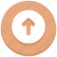 arrow, circle, down, download, interface, user 