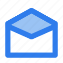 email, envelope, interface, mail, open, ui, user