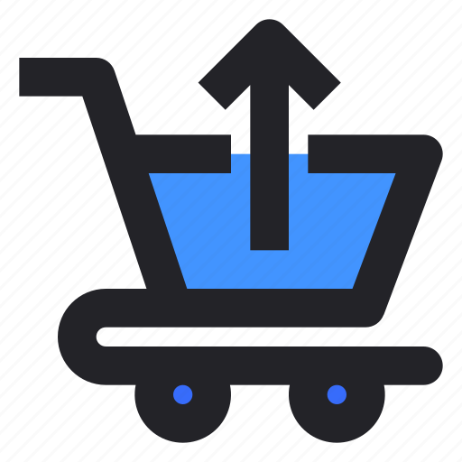 Buy, cart, interface, shop, shopping, trolley, upload icon - Download on Iconfinder