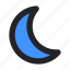 crescent, interface, moon, night, sleep, user, weather 