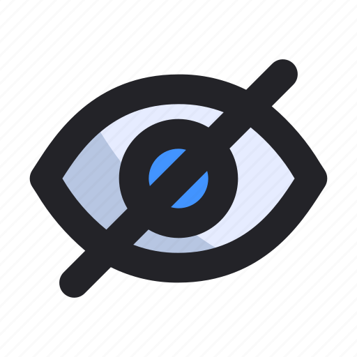 Disable, eye, hidden, hide, interface, no, vision icon - Download on Iconfinder