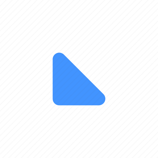 Arrow, bottom, chevron, diagonal, direction, interface, left icon - Download on Iconfinder