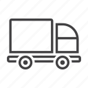 delivery, lorry, vehicle