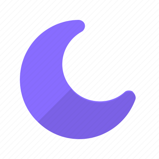 Moon, crescent, night, mode icon - Download on Iconfinder