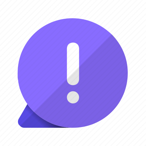 Warning, chat, unknown, conversation icon - Download on Iconfinder