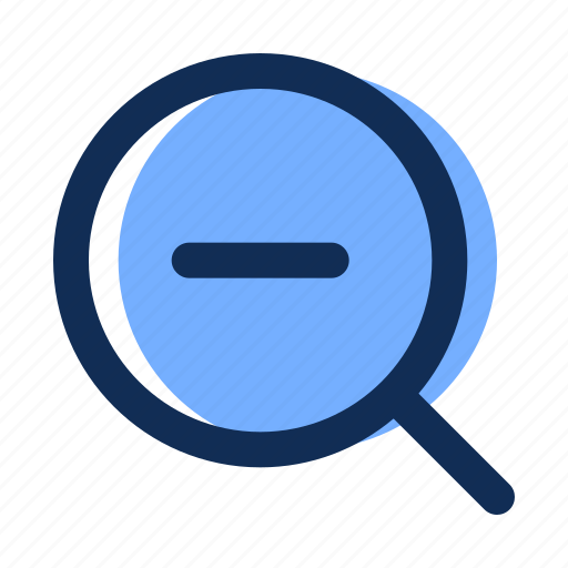 Zoom, out, magnifying, glass, loupe, lens, search icon - Download on Iconfinder