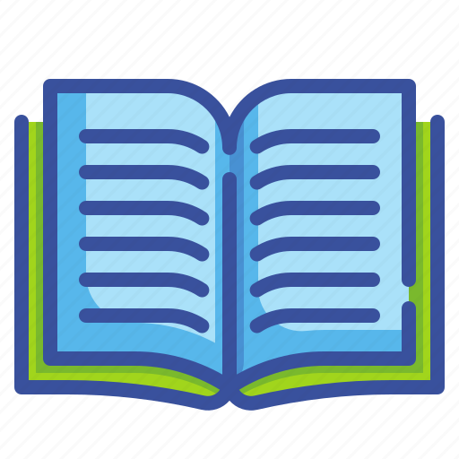 Book, education, interface, open, reading, school, text icon - Download on Iconfinder