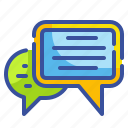 bubble, chat, comment, conversation, interface, message, speech