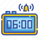 alarm, clock, digital, interface, time, ui