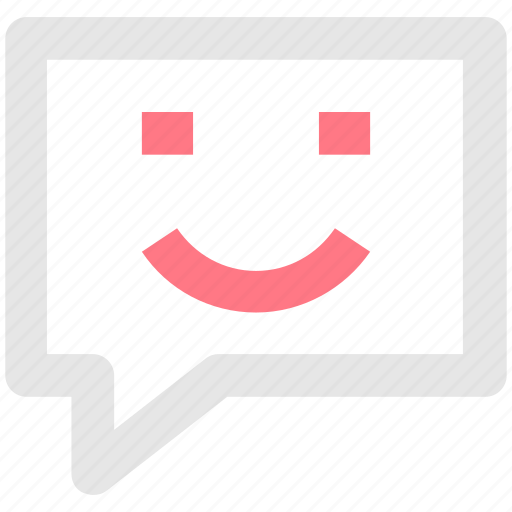 Chat, happy, message, user interface icon - Download on Iconfinder