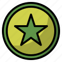award, bookmark, circle, favorite, round, star, user