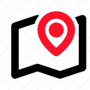 map, location, pin
