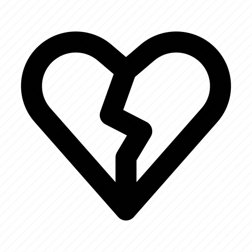 Break, love, up, broken, heart, heartbreak icon - Download on Iconfinder