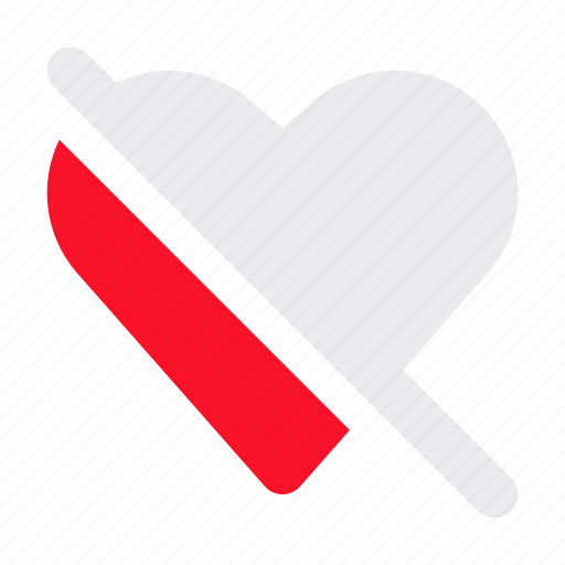 Love, slash, like, off, heart icon - Download on Iconfinder