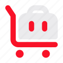 trolley, bag, holiday, luggage