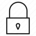 user, interface, padlock, key, lock