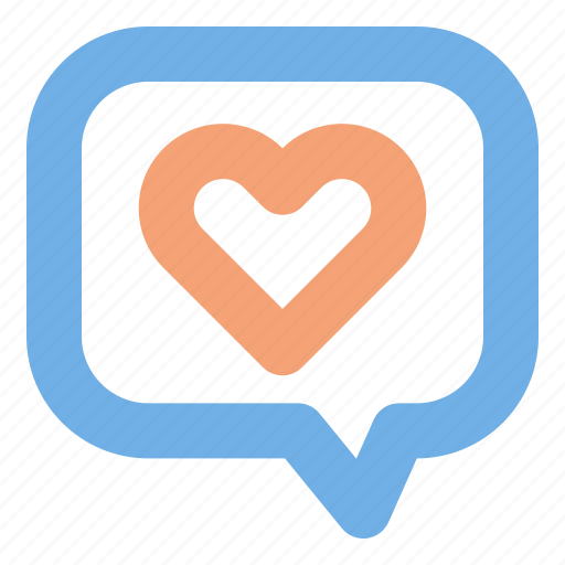 Heart, bubble, chat, user interface icon - Download on Iconfinder