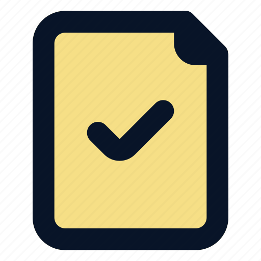 File, check, document, folder, paper, files, file type icon - Download on Iconfinder