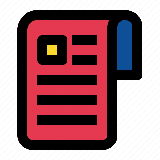 News, document, file, newspaper icon - Download on Iconfinder