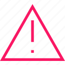 alert, red, triangle, attention, danger, exclamation, notification, ui, warning
