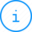 blue, info, circle, information, question, round, service, ui