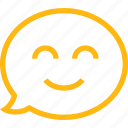 chat, conversation, dialogue, emoji, face, good, people, smile, yellow