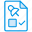 attach, checklist, document, file 
