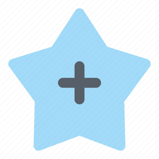 Add, favorite, plus, star, love, user interface icon - Download on Iconfinder