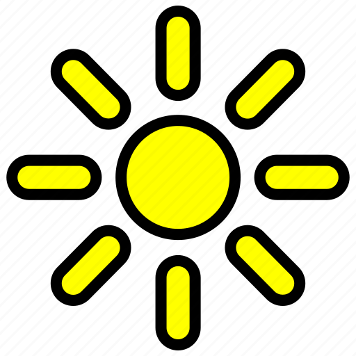 Bright, dim, light, sun, ui icon - Download on Iconfinder