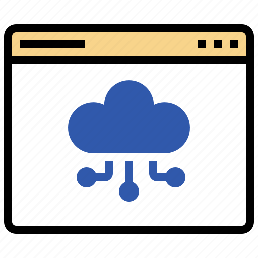 Cloud, storage, decentralized, share, hosting, traffic, ui icon - Download on Iconfinder