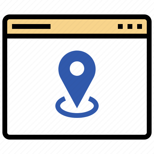 Pin, map, ui, location tracking, find place, real time icon - Download on Iconfinder