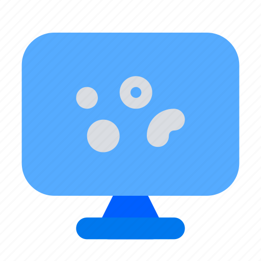 Monitor, cells, online research, biology icon - Download on Iconfinder