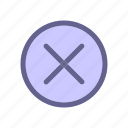 cross, delete, interface, web icon