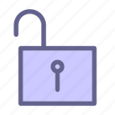 interface, unlock, unlocking, web icon
