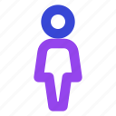 female user, users, avatar, logo, human