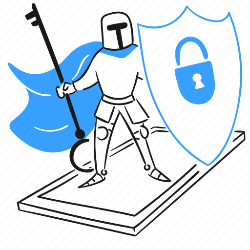 Protect, privacy, lock, private, security, safe, guardian illustration - Download on Iconfinder