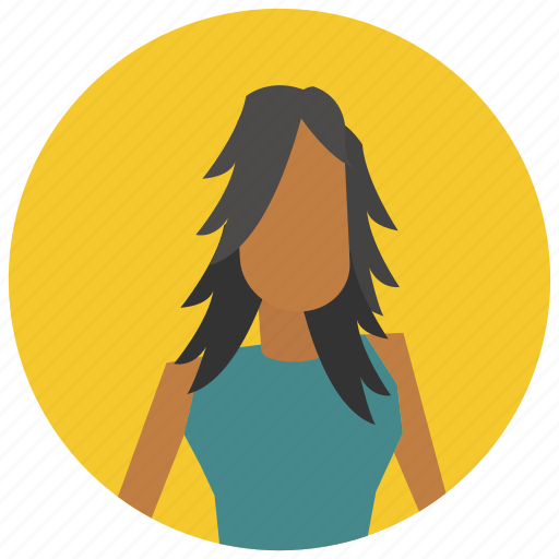 Account, avatar, blackhaired, user, woman icon - Download on Iconfinder