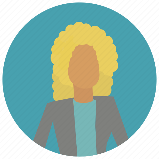 Avatar, blond, curly, hair, user, woman icon - Download on Iconfinder