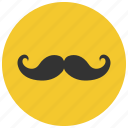 avatar, man, mustache, profile, user