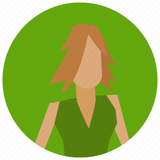 Avatar, brown, hair, short, user, woman icon - Download on Iconfinder