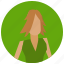 avatar, brown, hair, short, user, woman 