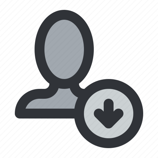 Account, avatar, download, profile, user, arrow icon - Download on Iconfinder