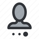 account, avatar, dots, loading, profile, user