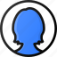 female, user, circle, account, profile, avatar 