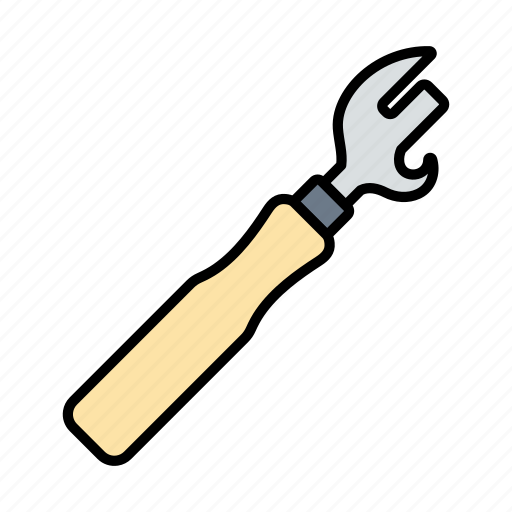 Utensil, equipment, opener, can, kitchen, tin, old icon - Download on Iconfinder