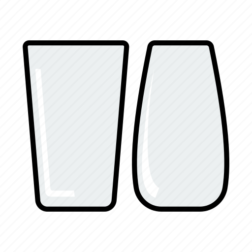 Tall, alcohol, glass, water, drink, cup, lineart icon - Download on Iconfinder