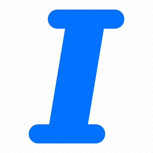 I, italic, settings, text icon - Download on Iconfinder